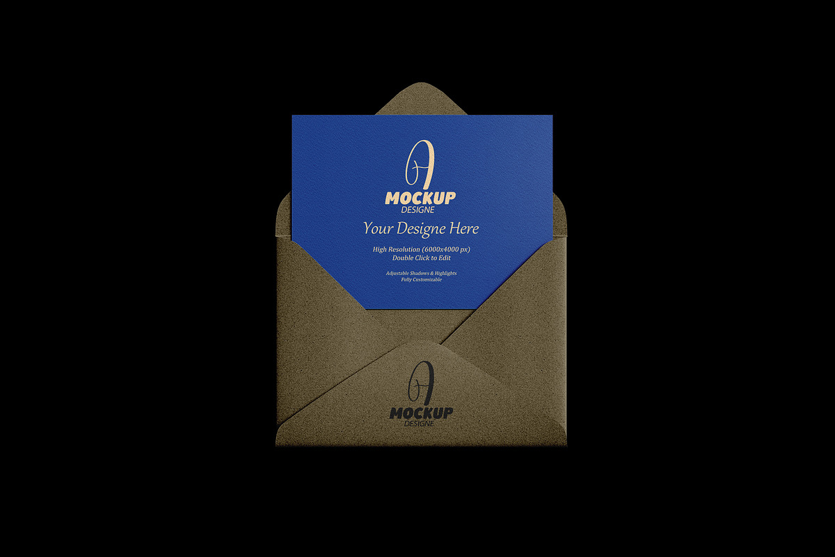 Envelope Mockup with Insert Card, an Advertising Mockup by pixelmock (Photo 9 of 22)