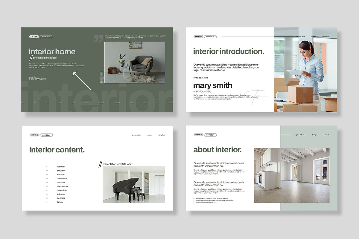 Interior Home Presentation Template, a Presentation Template by MightyDesign (Photo 2 of 8)