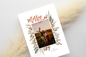 Christmas Card Template CD400