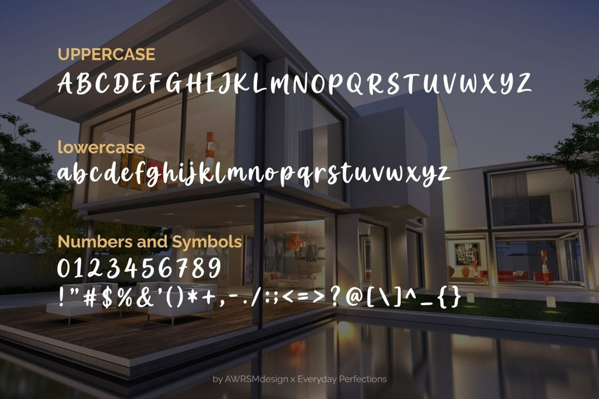 Ruvello | Script Decorative Font, a Handwritten Font by Everyday Perfection (Photo 2 of 5)