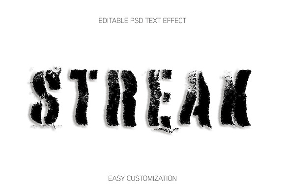Grunge Streaked Text Effect preview 4