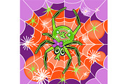 Princess Spider Halloween Spider, a Background Graphic by Sharon Schwalbe (Thumbnail 1 of 2)