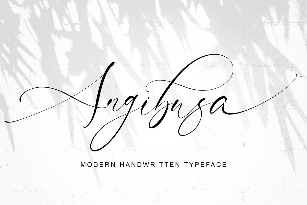Angibusa, a Script Font by pineungtype (Photo 1 of 11)