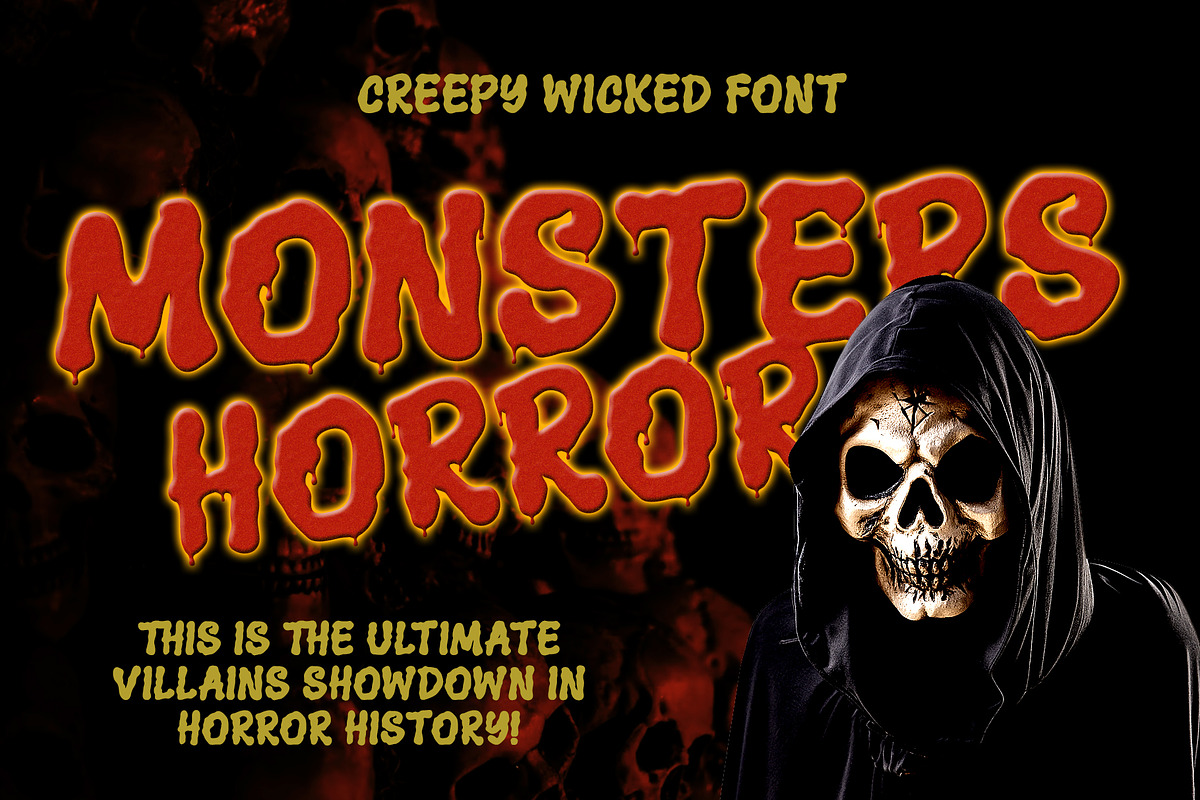Creepy Wicked – Spooky Font, a Handwritten Font by ianmikraz (Photo 3 of 6)