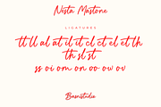 Nesta Mastone a Handwritten Font, a Handwritten Font by Basnistudio (Thumbnail 13 of 14)