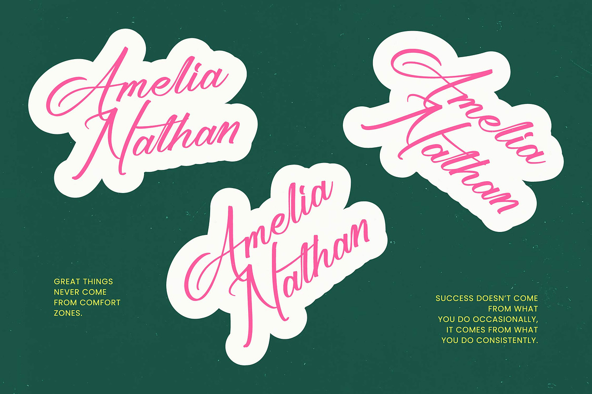 Ayeshy Clanita Bold Calligraphy, a Script Font by stylishtype.co (Photo 19 of 20)