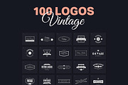 100 Vintage Logos Vol. 1, a Branding & Logo Template by Amito Vectors (Thumbnail 1 of 6)