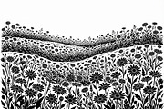 60 Daisy Flower Field Silhouette, a Seasonal Illustration by Amazin_art (Thumbnail 9 of 28)
