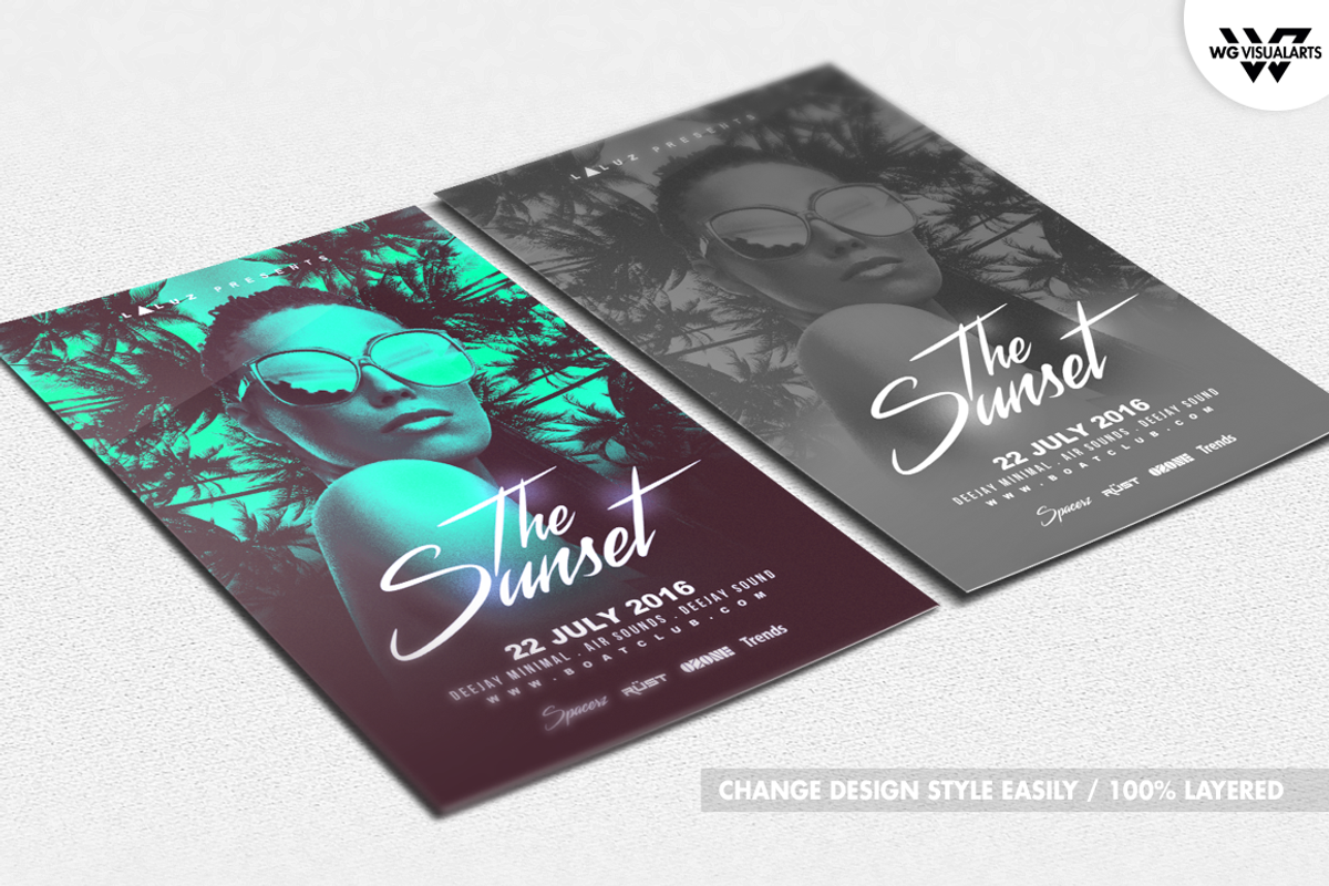 SUMMER TROPICAL Flyer Template, a Flyer Template by WG DESIGN (Photo 3 of 5)