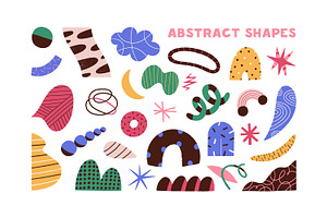 Doodle abstract shapes set, a Decorative Illustration by Good Studio