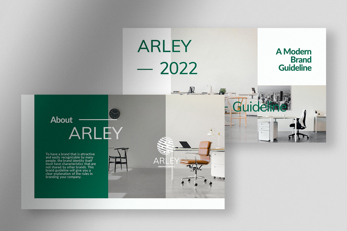 Arley - Modern Brand Guideline PPT, a Presentation Template by peterdraw (Photo 2 of 5)