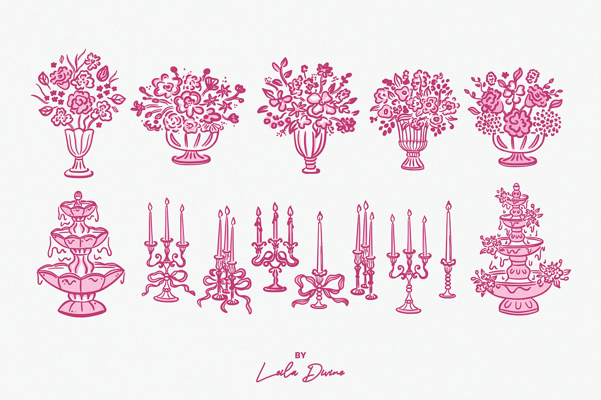 Elegant Hand Drawn Frames & Clip Art, an Object Graphic by Leila Divine (Photo 11 of 17)