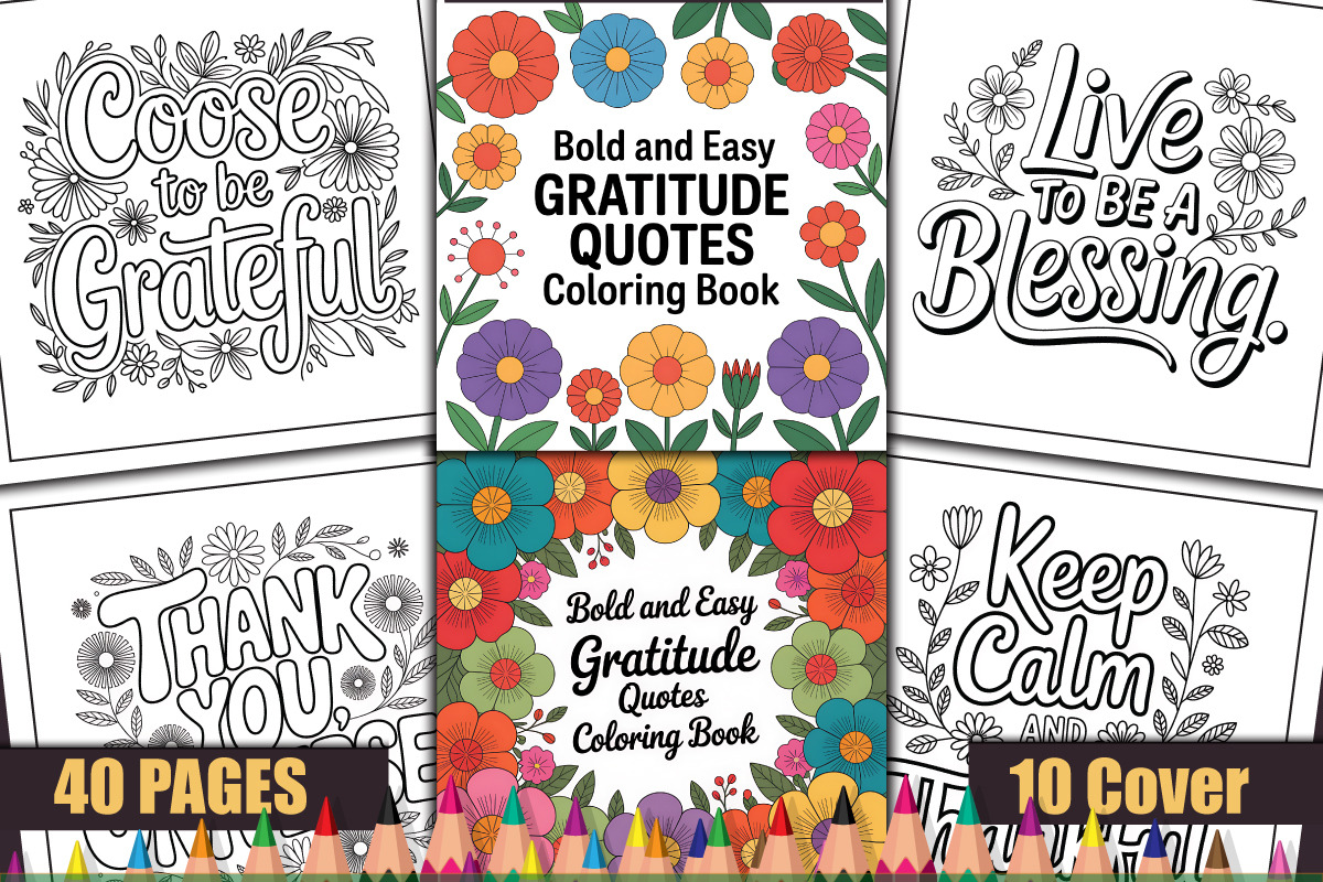 Quotes Coloring Books Bundle, an Object Graphic by protabsorkar11 (Photo 9 of 14)