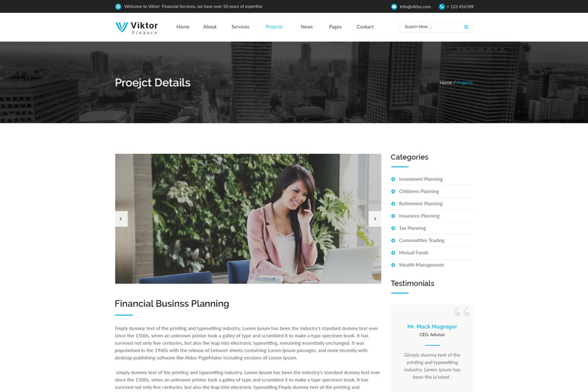 Viktor - WordPress Template, a WordPress Template by DigitalCenturySF (Photo 4 of 12)