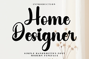 Home Designer, a Handwritten Font by FreshTypeINK (Thumbnail 1 of 7)