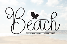 Beach | Script Font