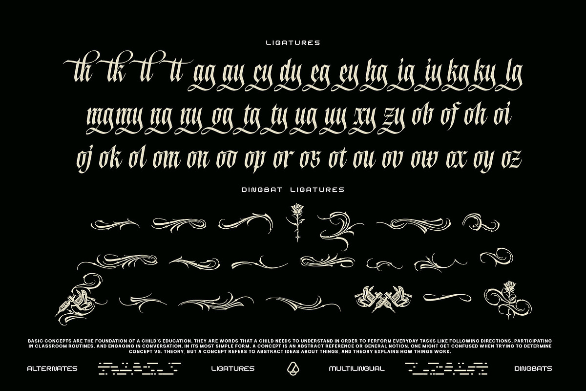 Blink Round Typeface, a Blackletter Font by alit design (Photo 18 of 20)