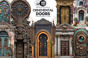 World Architecture Doors and windows, a Decorative Illustration by ThatsDesignArt