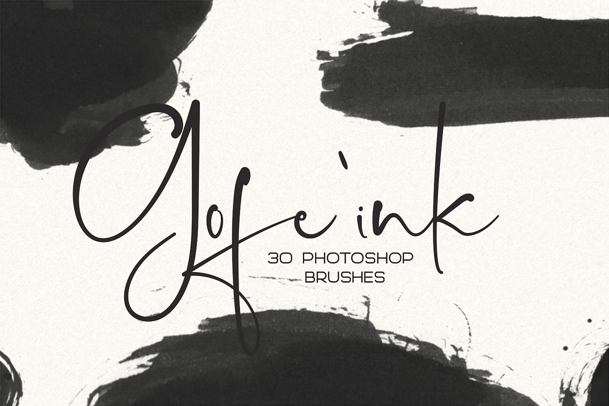 30 Gofe Ink Photoshop Brushes preview 6