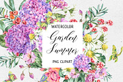 Watercolor Summer Wildflowers, an Illustration by Belusuab (Thumbnail 1 of 13)