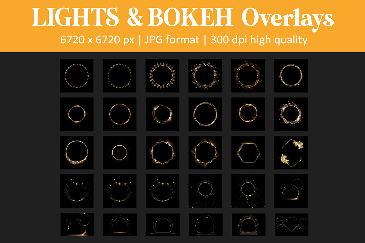 Bokeh Light Ring Overlays, an Object Graphic by DreamyOverlay (Photo 7 of 8)