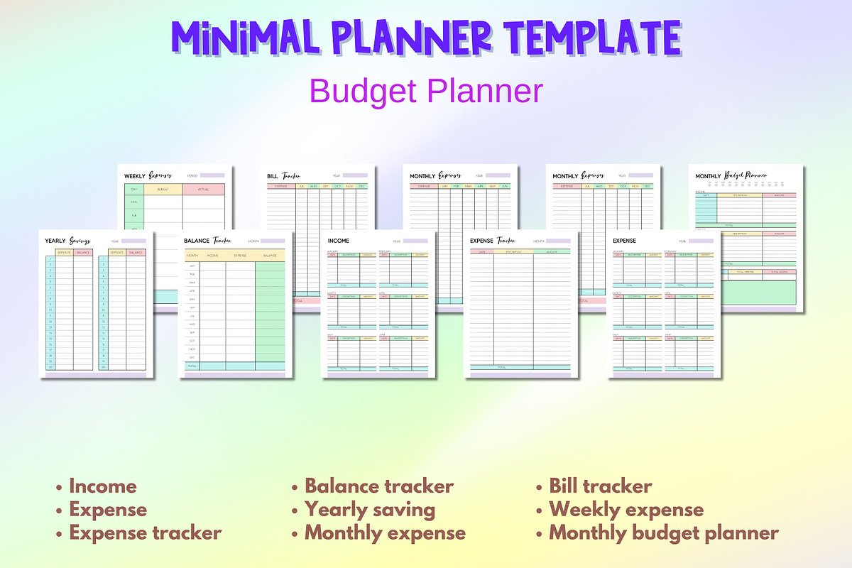 2026-2027 Minimal Planner Template, a Print Template by Adalin Shop (Photo 7 of 12)