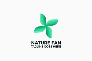 Nature Fan Gradient Colorful Logo, a Branding & Logo Template by Artnivora.Std