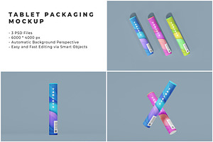 Tablet Packaging Mockup