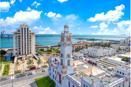 Mexico, Panoramic view of Veracruz, a Transportation Photo by Web Engine Design