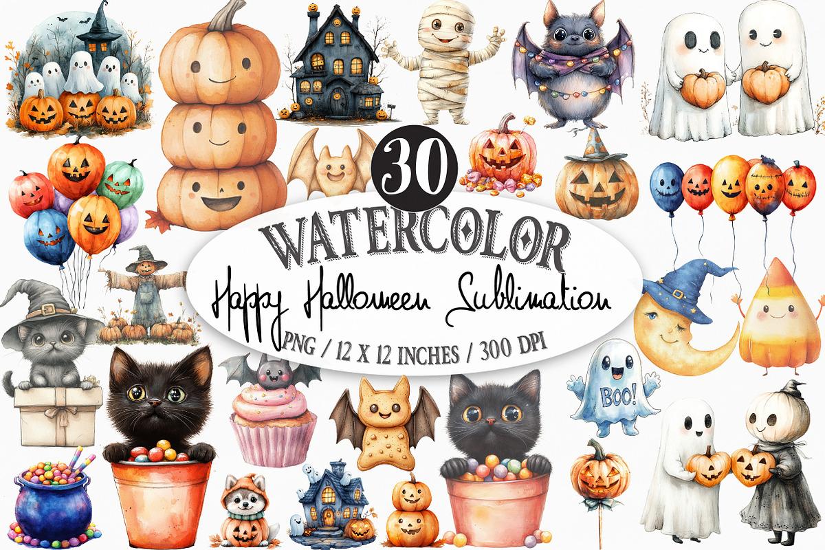 Happy Halloween Sublimation, an Illustration by Designking (Photo 1 of 4)