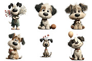Cute Watercolor Dogs PNG Clipart, an Illustration by Daily.Designs (Thumbnail 3 of 5)