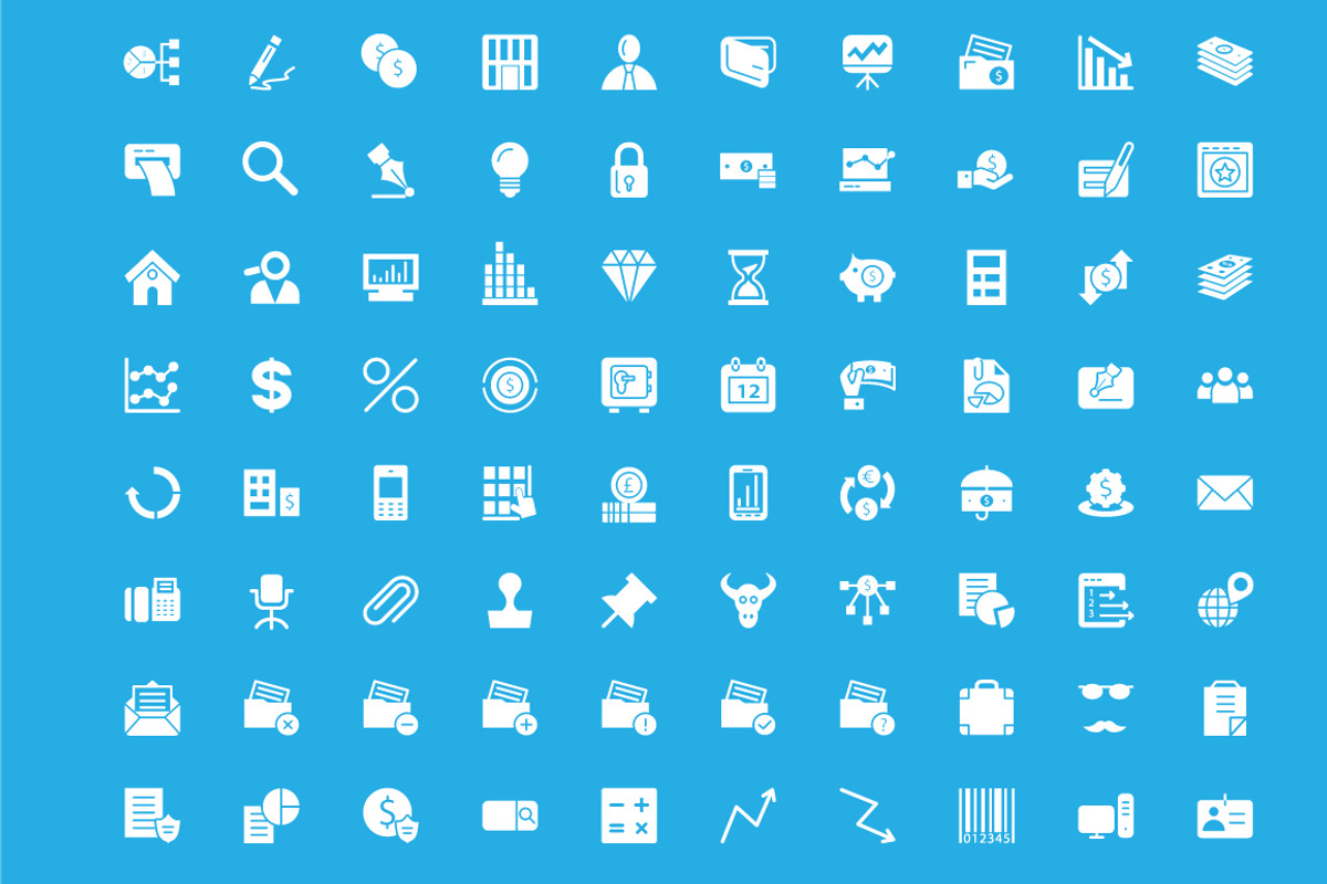 250+ Finance Vector Icons preview 3