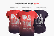 Realistic Women T-Shirt Mockup, a Shirt Mockup by Mockup+ (Thumbnail 4 of 5)