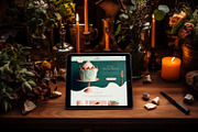 Ipad Pro with Green Plants Mockups, an iPad Mockup by AlineArtStore (Thumbnail 6 of 6)