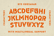 Kresahan - Hand-Drawn Stencil Font, a Sans Serif Font by RYS Design Studio (Thumbnail 3 of 10)