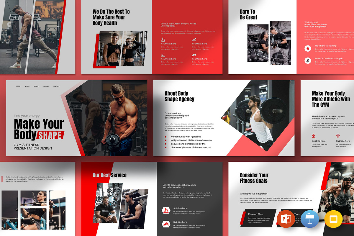 Make Your Body Shape Template, a Presentation Template by evgenystudio (Photo 1 of 8)