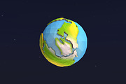 Low Poly Earth, an Environmental 3D Model by CreativeeArt (Thumbnail 5 of 12)