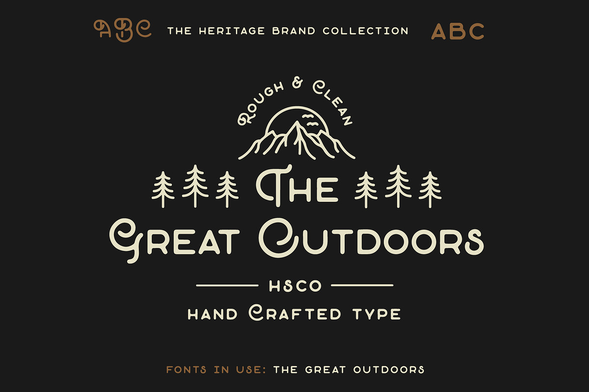 The Heritage Brand Collection, a Serif Font by Hustle Supply Co. (Photo 13 of 14)