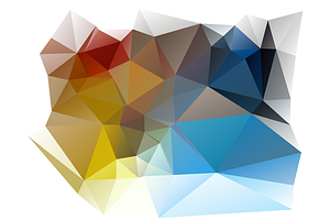 Vector Color Wheel Polygon Pattern