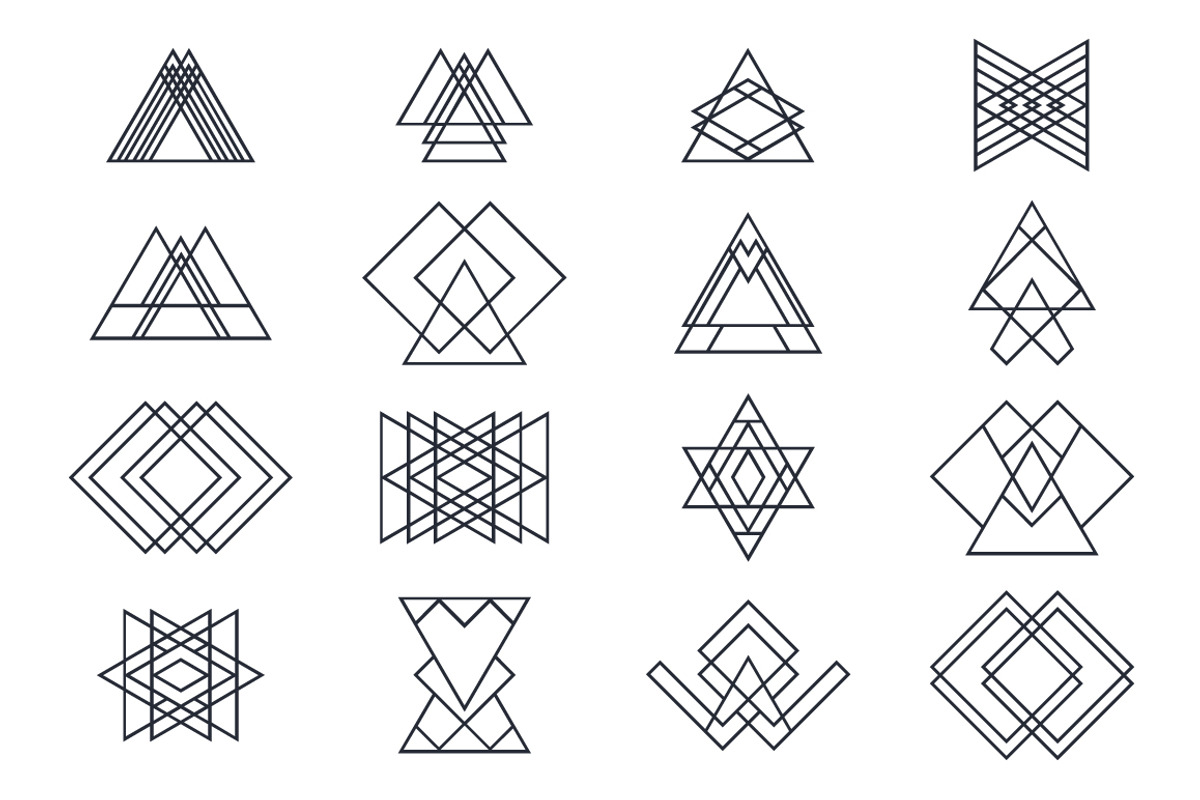 Set of trendy geometric shapes, an Education Illustration by Helen Sko (Photo 2 of 5)