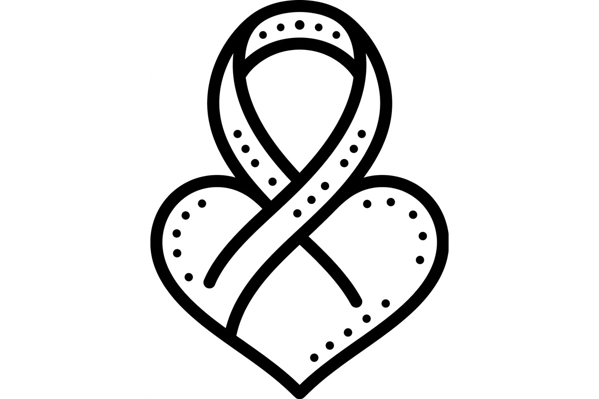 Breast Cancer Heart Ribbon SVG, a Seasonal Illustration by abu67222 (Photo 3 of 13)