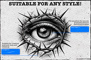 120 Procreate Tattoo Brushes, a Brush Add-On by Nuclear Brushes (Thumbnail 3 of 10)
