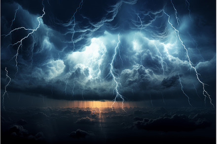 Rain clouds lightening weather, a Nature Photo by Ylivdesign