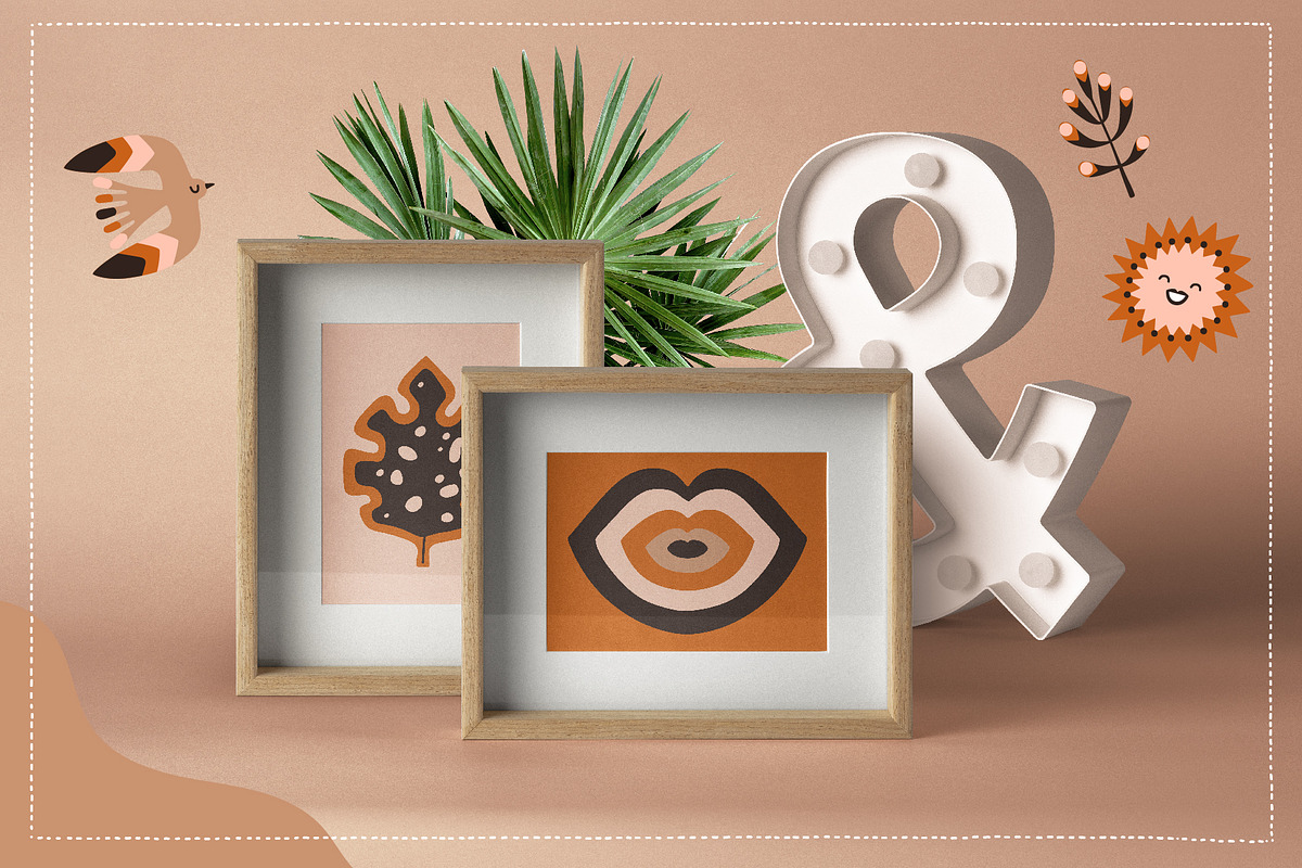 Girls support. Illustration set., an Object Graphic by anna khramtsova (Photo 6 of 10)