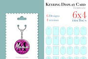 24 Keyring Display Card 4x6 SVG, a Card Template by Paperboxshop (Thumbnail 1 of 3)