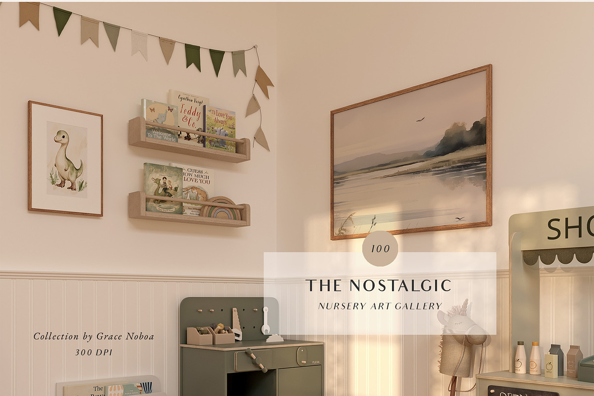 Nursery home and room print gallery, a Background Graphic by Grace Noboa Illustrations (Photo 14 of 16)