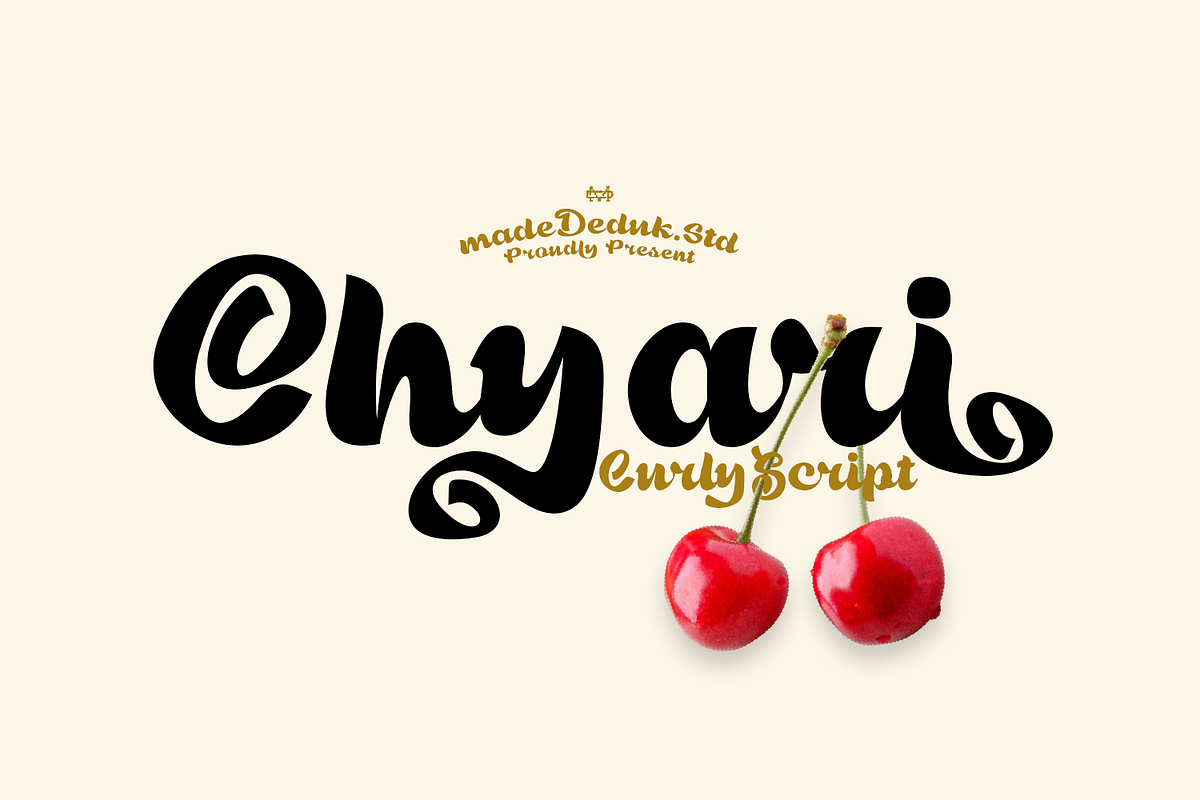 Chyari Script, a Script Font by madeDeduk (Photo 1 of 8)