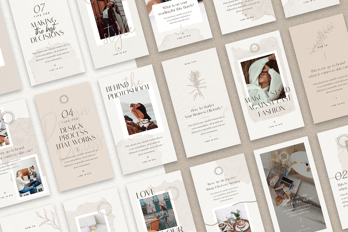 Elodie - 60 Animated Posts & Stories, a Social Media Template by SilverStag Type Foundry (Photo 10 of 48)