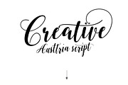 Austtria Script & Letter, a Script Font by Genesis Lab (Thumbnail 7 of 8)