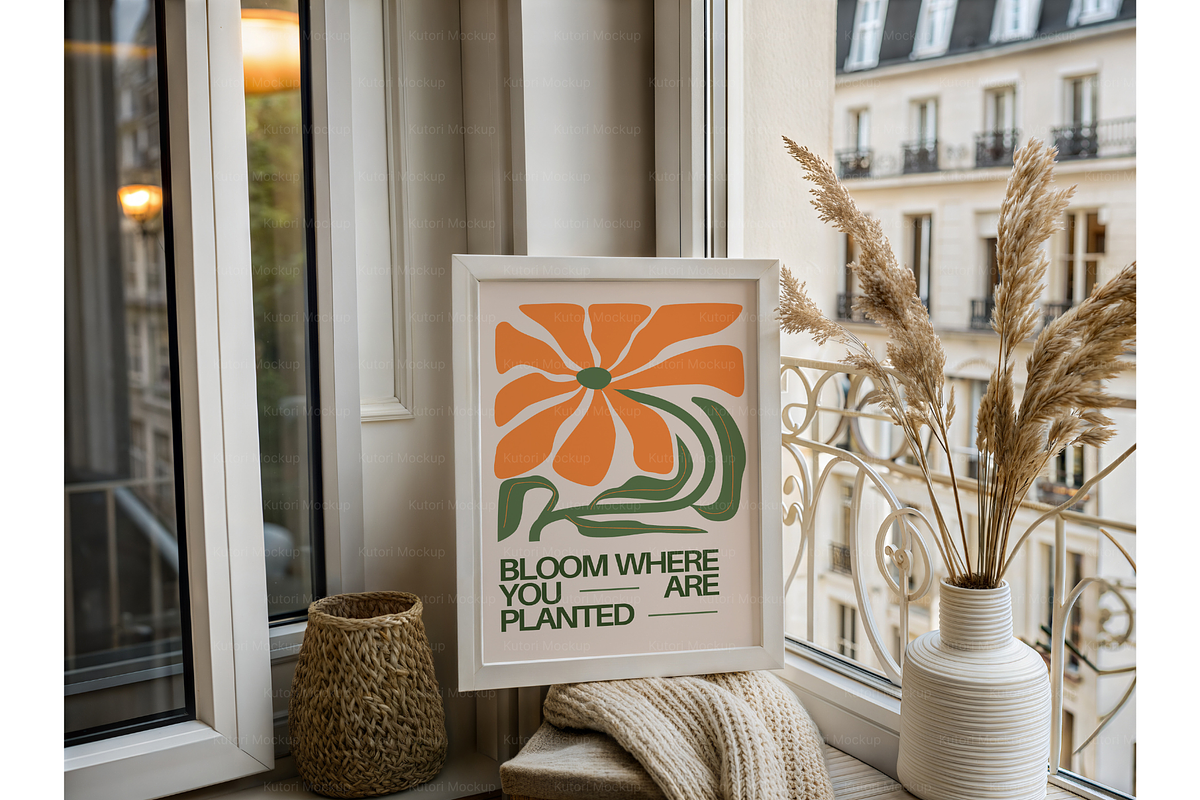 Parisian Balcony Frame Mockup, a Product Mockup by MockupWizard (Photo 4 of 5)